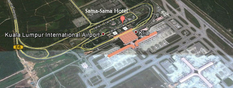 Map to Sama-Sama Hotel, KLIA