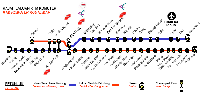 KTM Route Map