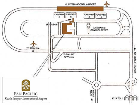Map to Pan Pacific Hotel