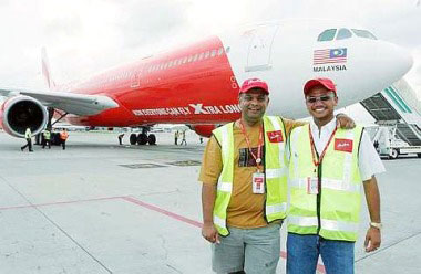 AirAsia group CEO Tony Fernandes and AirAsia X CEO Azran Osman-Rani.