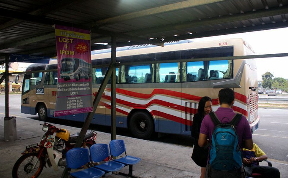 Transnasional Bus waiting at LCCT