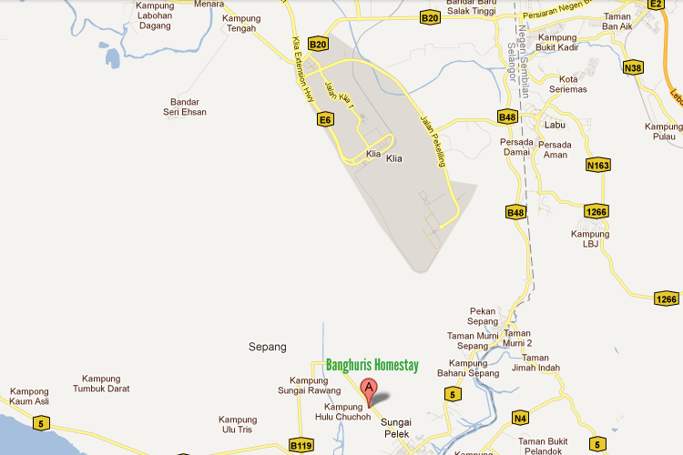 Map to Banghuris Homestay