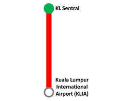 KLIA Ekspres Route Map