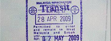 Sample of Transit Visa